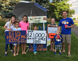 Pinky Swear Foundation lemonade stand