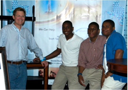Rodney Schulz tutoring and mentoring three at-risk teenage boys