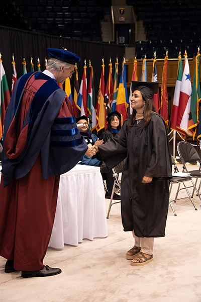Rohma Zubair at graduation