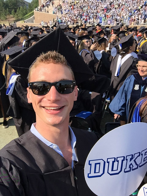 Steve Solomon at graduation