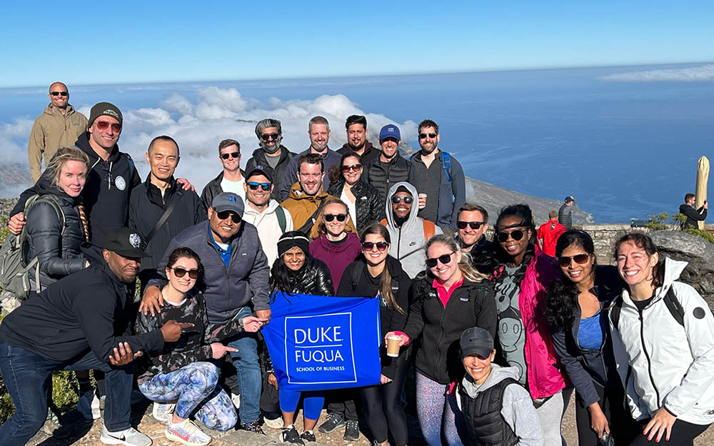 Fuqua WEMBA students in South Africa learning opportunity