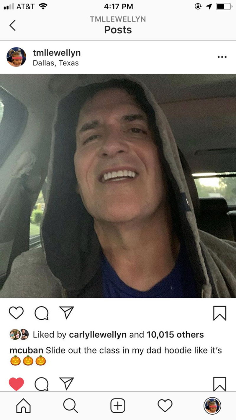 Mark Cuban in Dad Hoodie