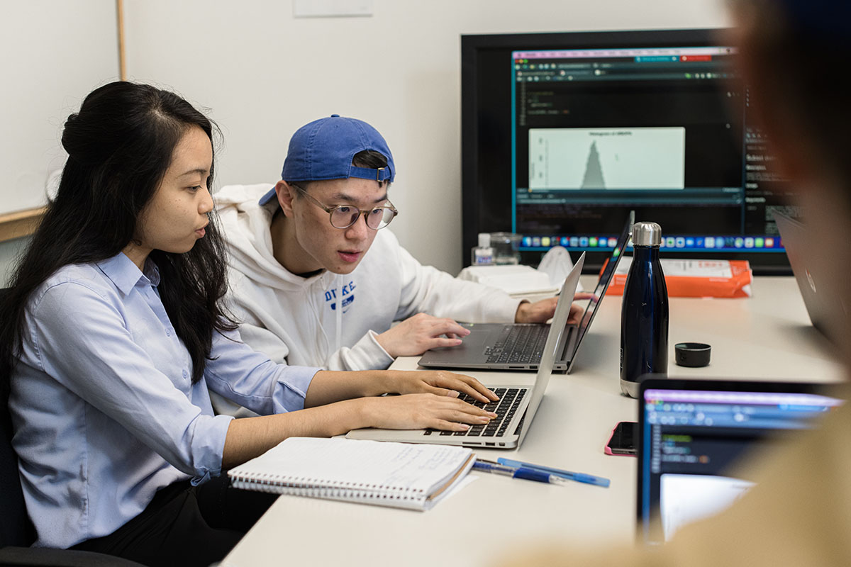 Student Team Working in a Team Room